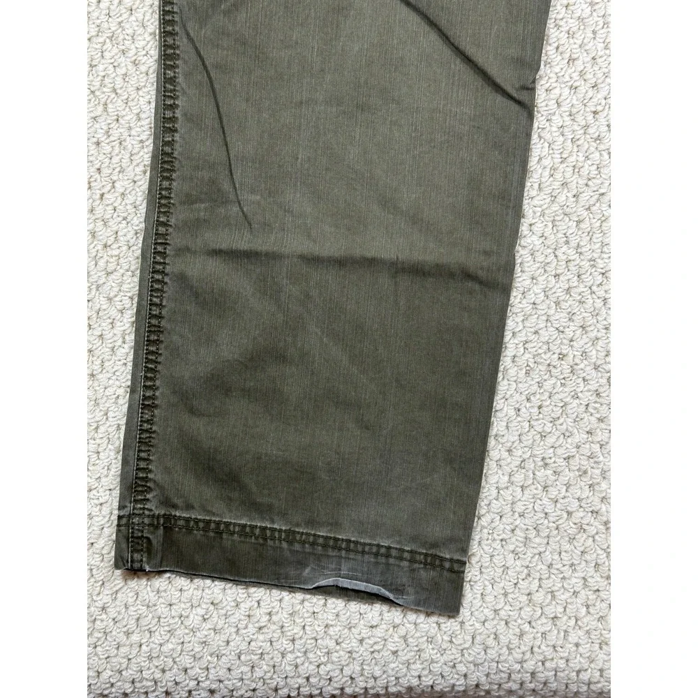 Dockers Pants Mens 38x33 Green Cargo Flat Front Relaxed Fit Field Khakis